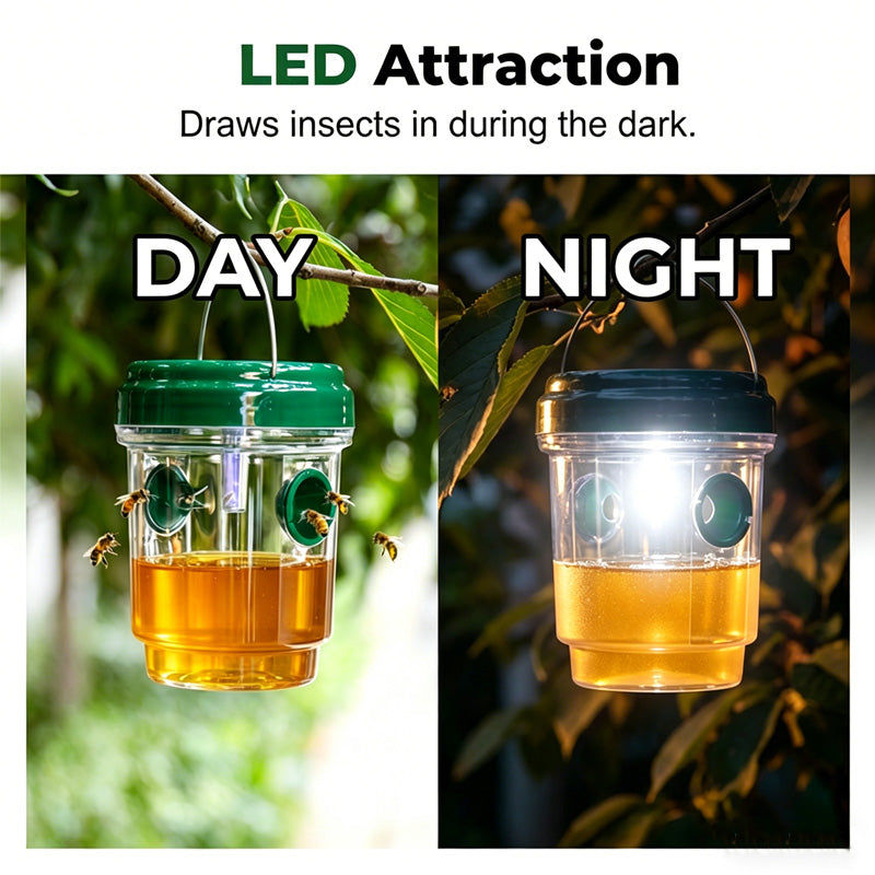 🔥New Hot Selling| Solar-Powered Hanging Wasp and Fly Trap