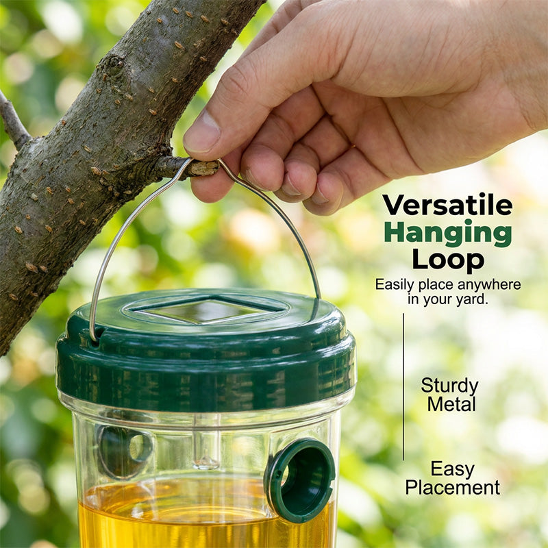 🔥New Hot Selling| Solar-Powered Hanging Wasp and Fly Trap