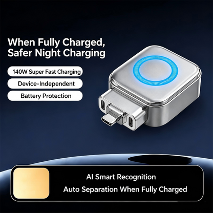 🌞Summer Awakening: 48% Off!⚡140W Super Fast Charger with AI Auto Shutdown – USB-C PD3.1 – Intelligent Battery Protection – Universal for iPhone, MacBook & Tablets