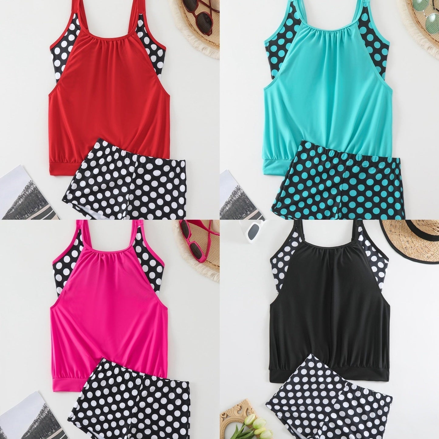 📢📢49% OFF !! ⏰Women's Polka Dot Two Piece Swimsuit