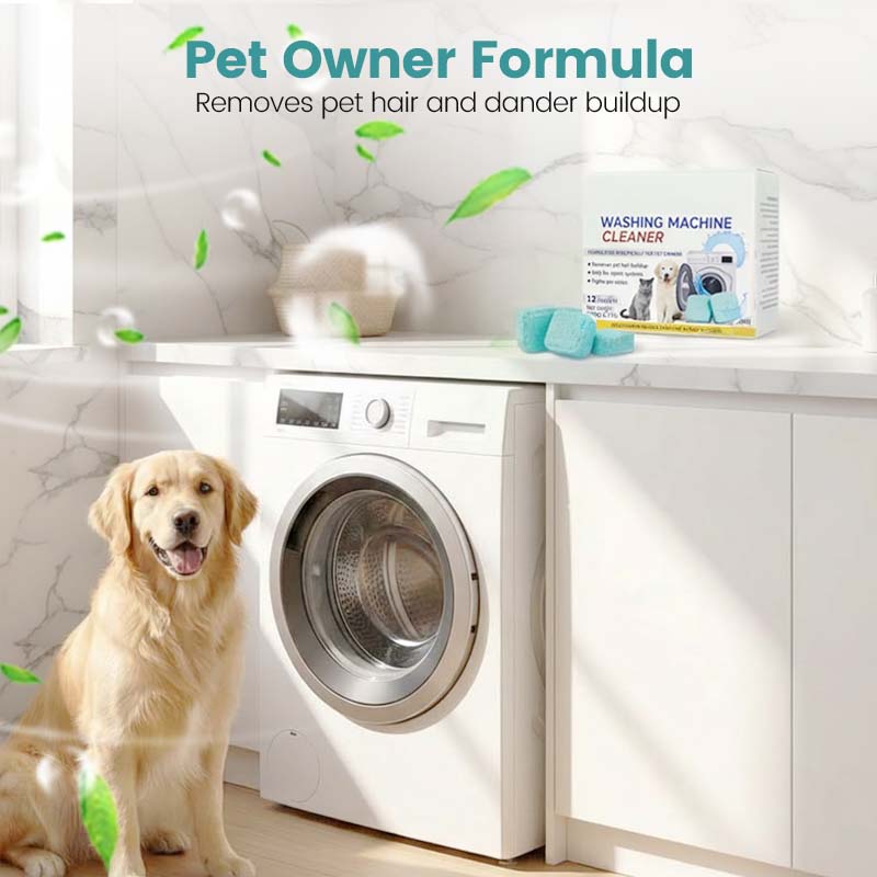 🏆 Last Day Special Price £7.45! 🔥🎁Washing Machine Cleaner – 12 tablets, deep cleans inner tank & pet hair. 🧼