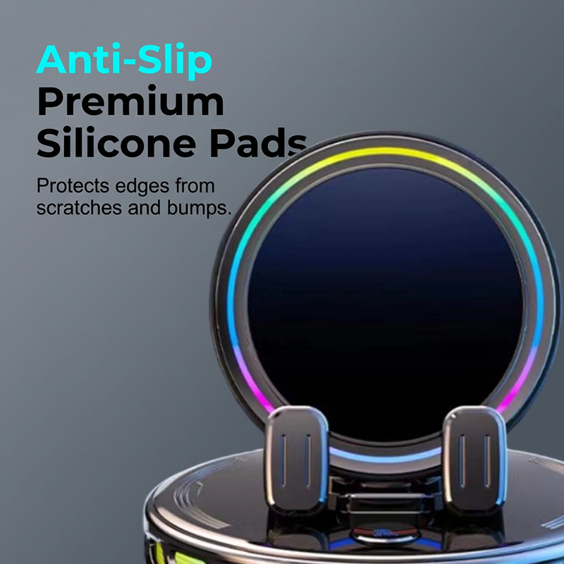 ⏳LIMITED-TIME 50% OFF! ⏰ RGB Car Phone Mount 📱 Auto-Clamping & Wireless Charging | Safe One-Hand Driving 🚗