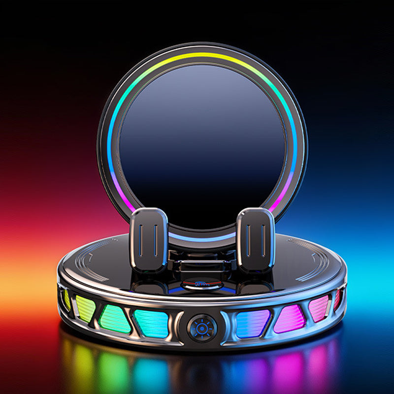 ⏳LIMITED-TIME 50% OFF! ⏰ RGB Car Phone Mount 📱 Auto-Clamping & Wireless Charging | Safe One-Hand Driving 🚗