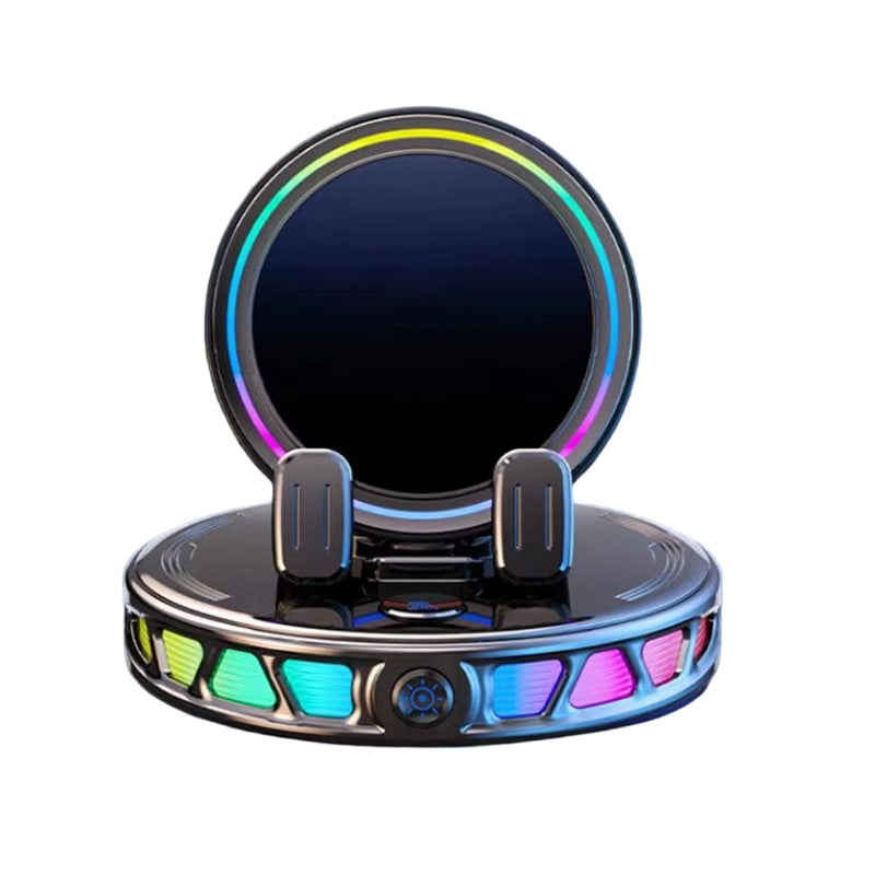⏳LIMITED-TIME 50% OFF! ⏰ RGB Car Phone Mount 📱 Auto-Clamping & Wireless Charging | Safe One-Hand Driving 🚗