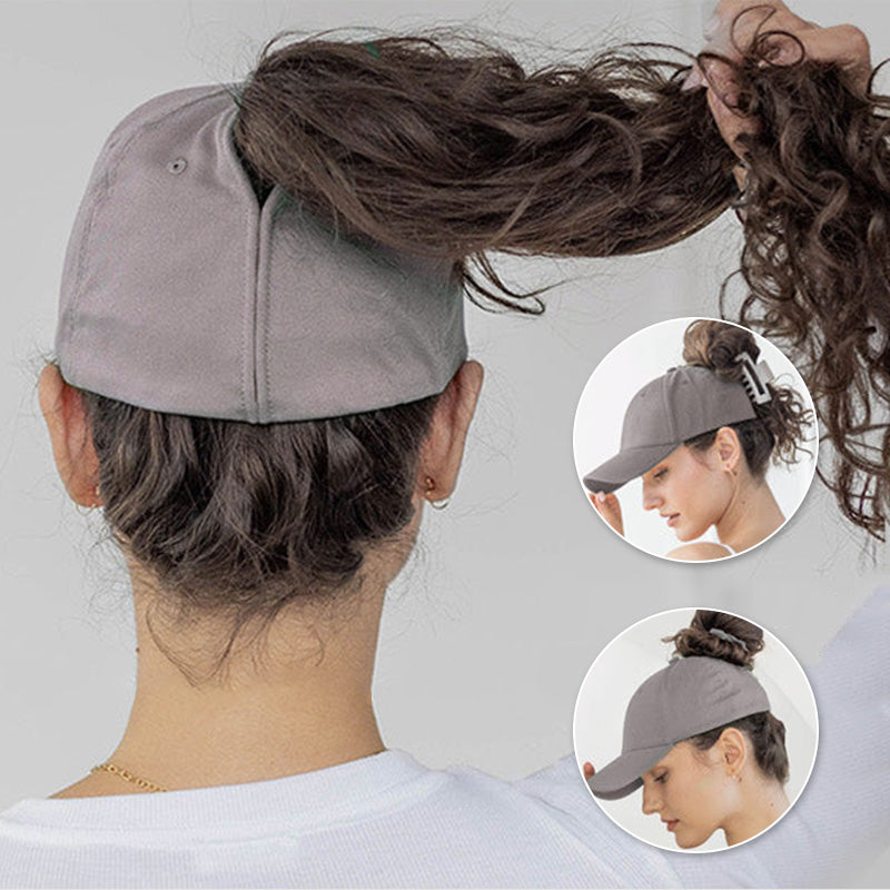 🔥Hot Sale 50% 0FF | Ponytail Baseball Cap with Magnetic Closure