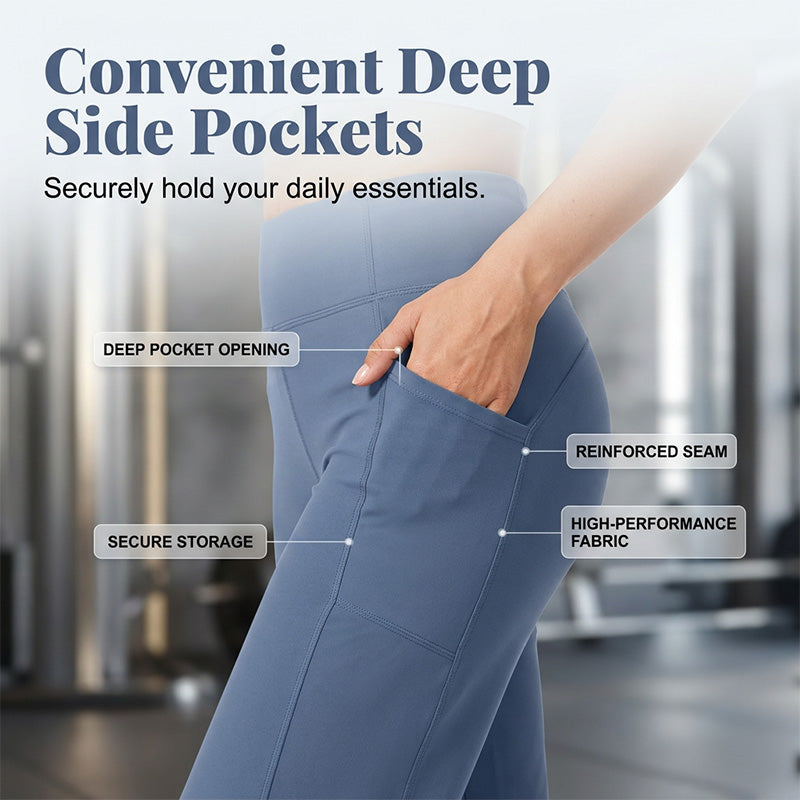 💥New Arrivals & Special Offers-Elegant Tummy Control Yoga Pants|🎁with Free Summer Boat Socks
