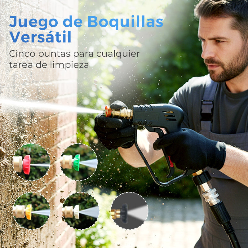 High-Pressure Washer Gun with 5 Nozzles