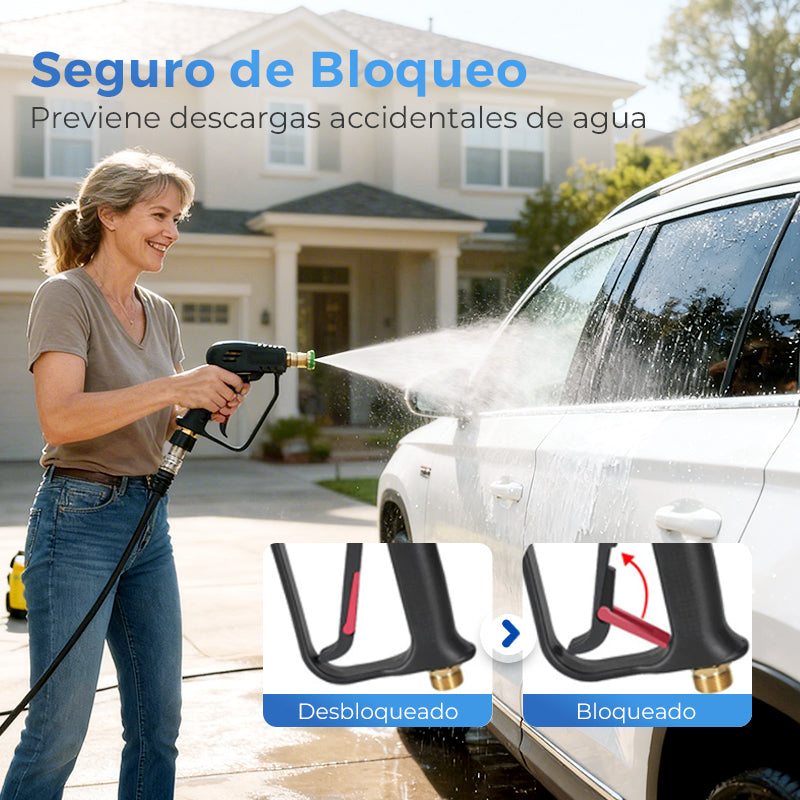 High-Pressure Washer Gun with 5 Nozzles