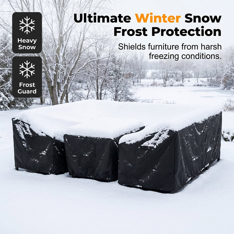 ☀️ 50% OFF!🛡️Outdoor Waterproof Furniture Cover – 210D Oxford fabric, UV‑resistant & windproof. 🪑✨