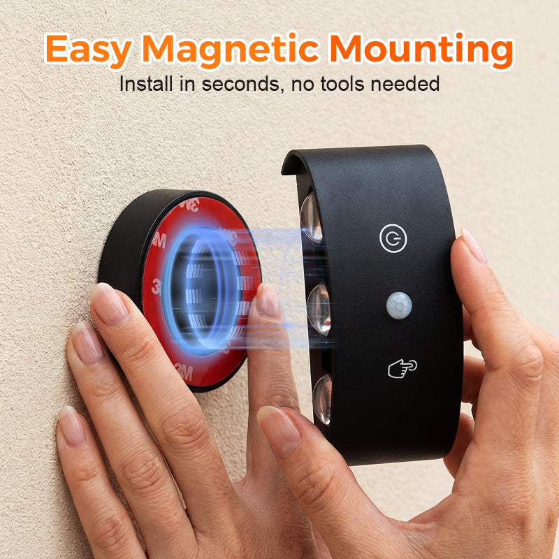 💡 LIMITED-TIME 48% OFF! ⚡ LED Night Light – Motion Sensor, Rechargeable, Magnetic, Dimmable ✨