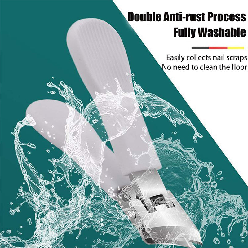 📢📢50% OFF!! ⏰Angled, splash-proof nail clippers with a wide opening