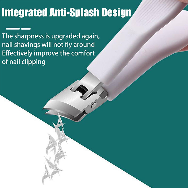 📢📢50% OFF!! ⏰Angled, splash-proof nail clippers with a wide opening