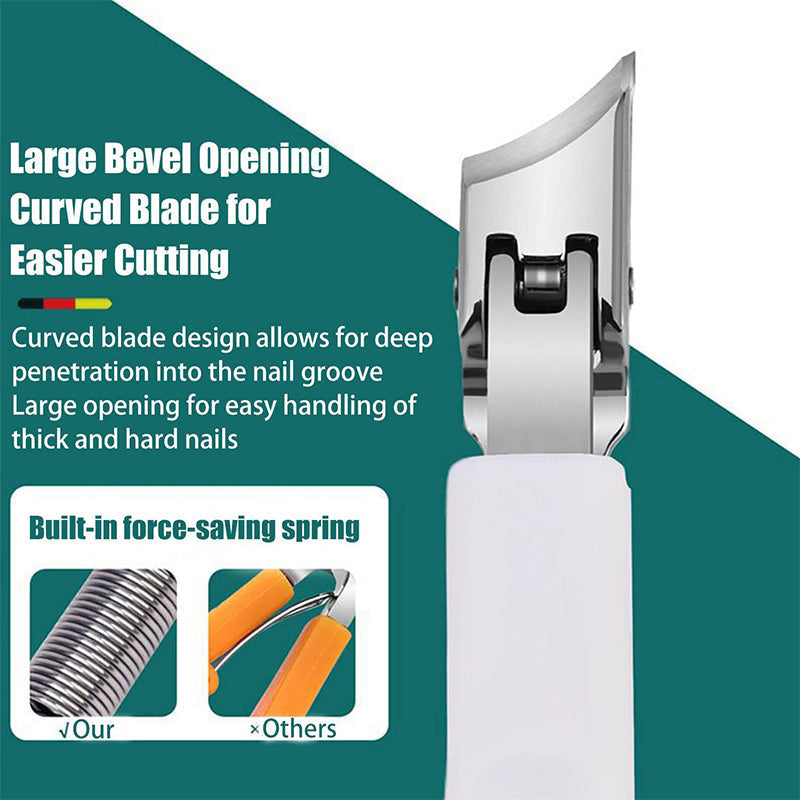 📢📢50% OFF!! ⏰Angled, splash-proof nail clippers with a wide opening