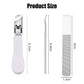 📢📢50% OFF!! ⏰Angled, splash-proof nail clippers with a wide opening