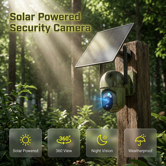 🥳2026 HOT SALE🥳💞50K+ SOLD!🏡⚡ 50% OFF! Night Vision Solar Cam – 240° panoramic, motion alerts. All‑weather durable. A smart security upgrade. 🌟🔒