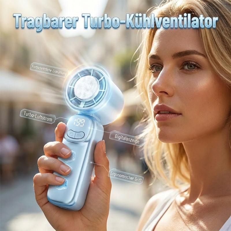 🌀 LIMITED-TIME 50% OFF! 💥 Portable Mini Hand Fan – Semiconductor Cooling, 199 Speeds, LED Display ✨