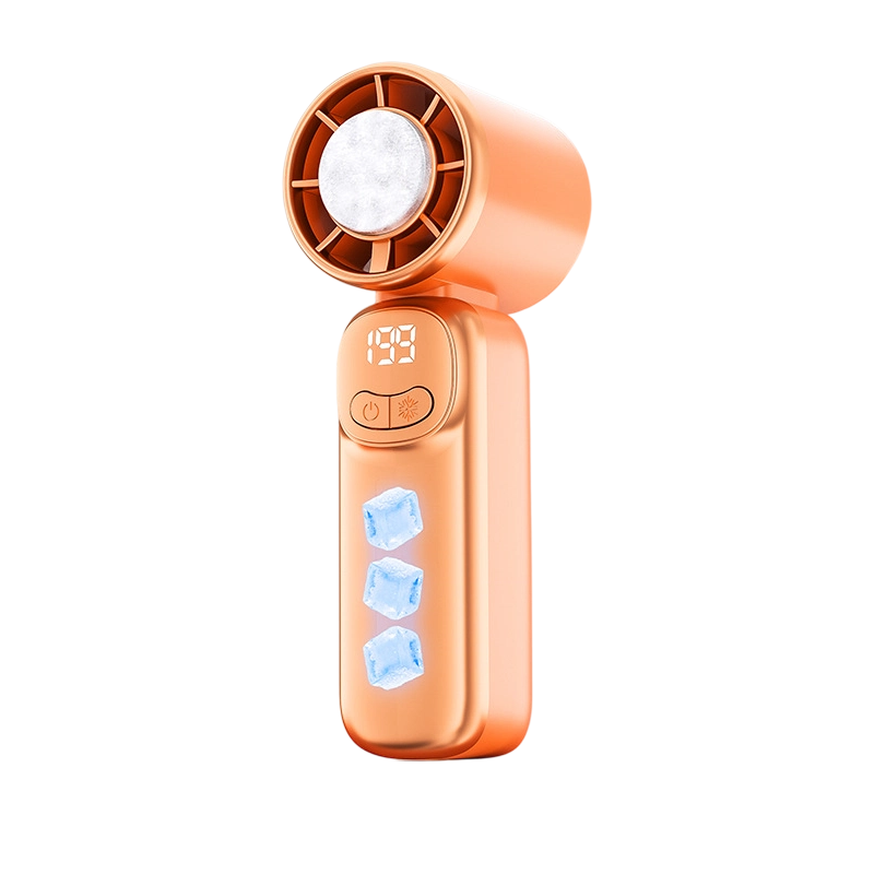 🌀 LIMITED-TIME 50% OFF! 💥 Portable Mini Hand Fan – Semiconductor Cooling, 199 Speeds, LED Display ✨