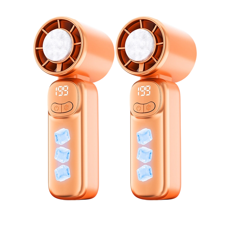 🌀 LIMITED-TIME 50% OFF! 💥 Portable Mini Hand Fan – Semiconductor Cooling, 199 Speeds, LED Display ✨