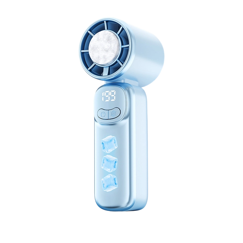 🌀 LIMITED-TIME 50% OFF! 💥 Portable Mini Hand Fan – Semiconductor Cooling, 199 Speeds, LED Display ✨