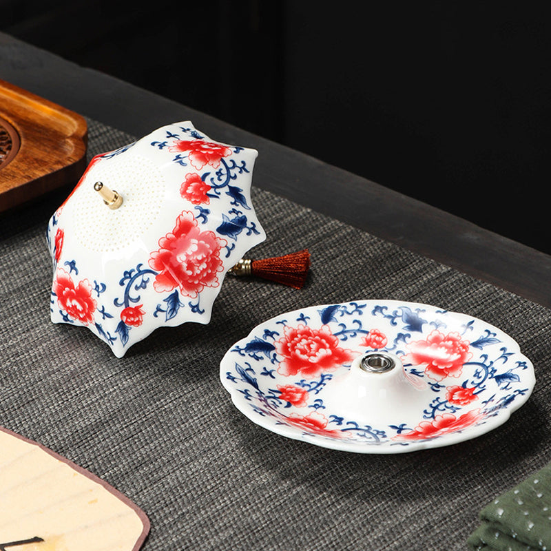 🔥2026 10K+ SOLD! 🎁Umbrella-Shaped Ceramic Tea Strainer Set  A Whimsical Gift For Tea Lovers! 💝🍵