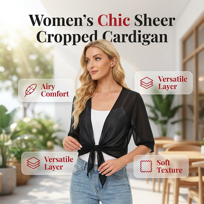 👚 52% OFF NOW! ⏳ Women's Chiffon Tie-Front Top – Summer layering essential – Lightweight, breathable & perfect for beach or brunch 🌸