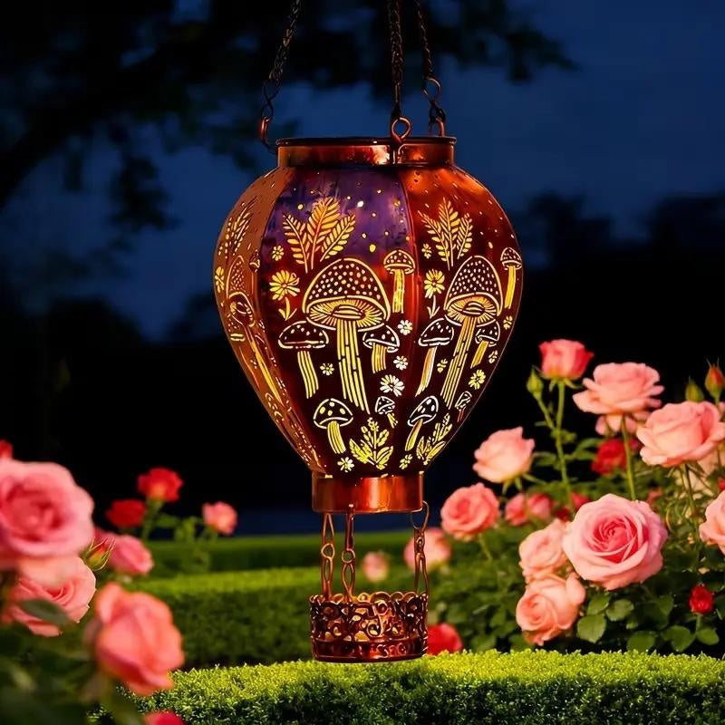 🎈🔆 Solar Hot Air Balloon Lantern – Charges by Day, Glows by Night | Waterproof & Weatherproof ☔✅