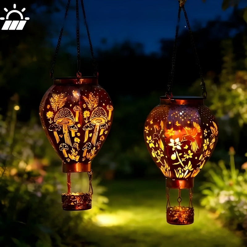 🎈🔆 Solar Hot Air Balloon Lantern – Charges by Day, Glows by Night | Waterproof & Weatherproof ☔✅