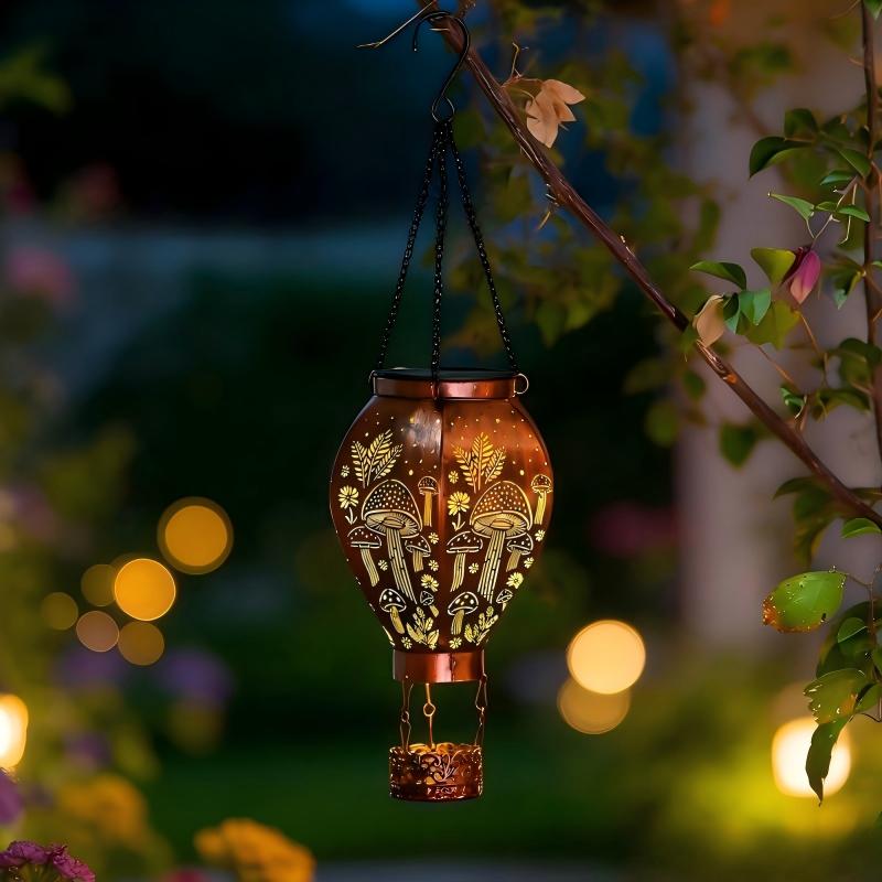 🎈🔆 Solar Hot Air Balloon Lantern – Charges by Day, Glows by Night | Waterproof & Weatherproof ☔✅