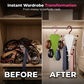 🥳HOT SALE! Multi-Functional V-Shaped Double Sided Hanger Storage Rack🏠✨