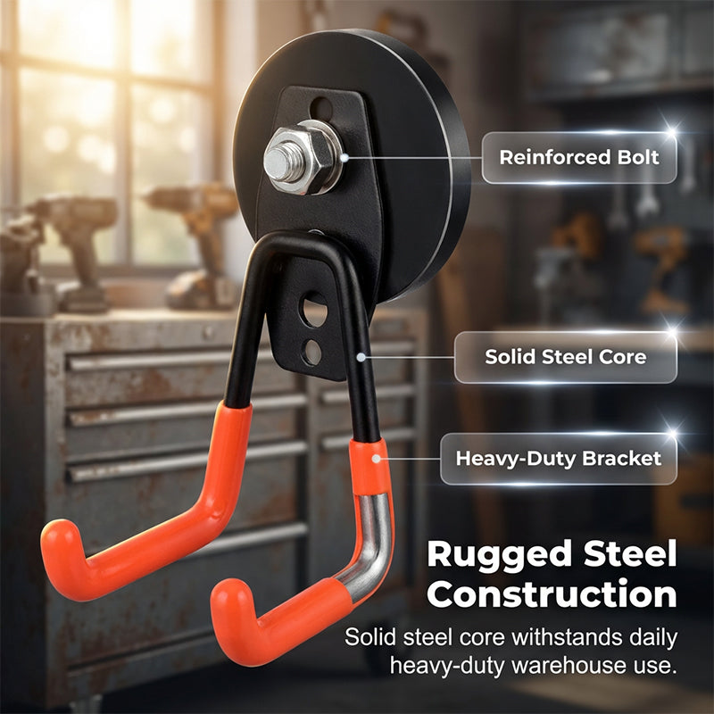 📢📢47% OFF！!⏰Heavy-Duty Magnetic Double-Claw Hook