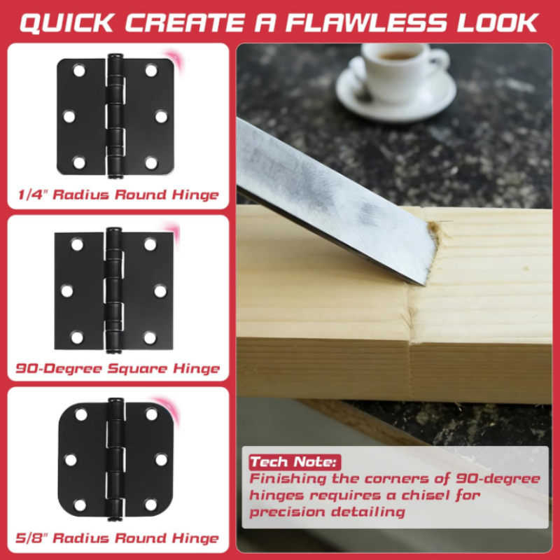⏳Time-Limited Special⏰ Door Hinge Mortise Jig Kit – 6061 Aluminum, Adjustable 2.5"–5" – Secure Clamping, Precision Routing – For Carpenters & DIY! 🔧✨