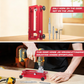 ⏳Time-Limited Special⏰ Door Hinge Mortise Jig Kit – 6061 Aluminum, Adjustable 2.5"–5" – Secure Clamping, Precision Routing – For Carpenters & DIY! 🔧✨