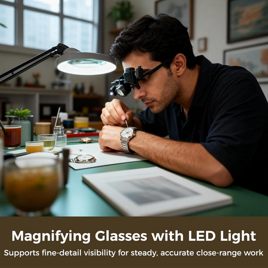 🎁2026 New Arrivals 53% OFF💥Precision LED Magnifier for Electronics & Crafts – Adjustable stand & 10X-20X zoom – Hands-free, bright light – perfect for soldering, watch repair or miniature painting 🛠️
