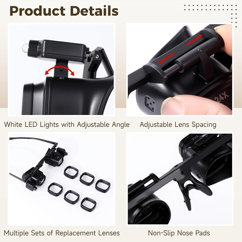 🎁2026 New Arrivals 53% OFF💥Precision LED Magnifier for Electronics & Crafts – Adjustable stand & 10X-20X zoom – Hands-free, bright light – perfect for soldering, watch repair or miniature painting 🛠️