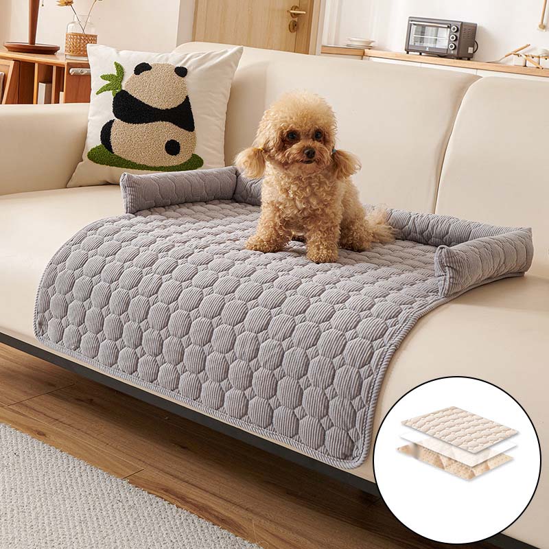 Cozy Bolstered Pet Couch Protector