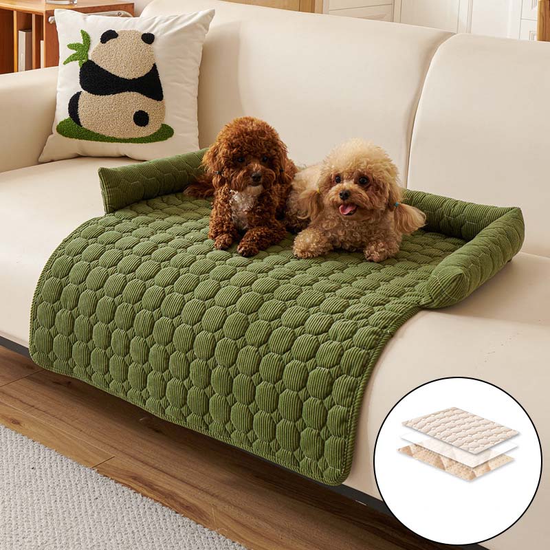 Cozy Bolstered Pet Couch Protector