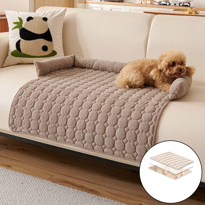 Cozy Bolstered Pet Couch Protector