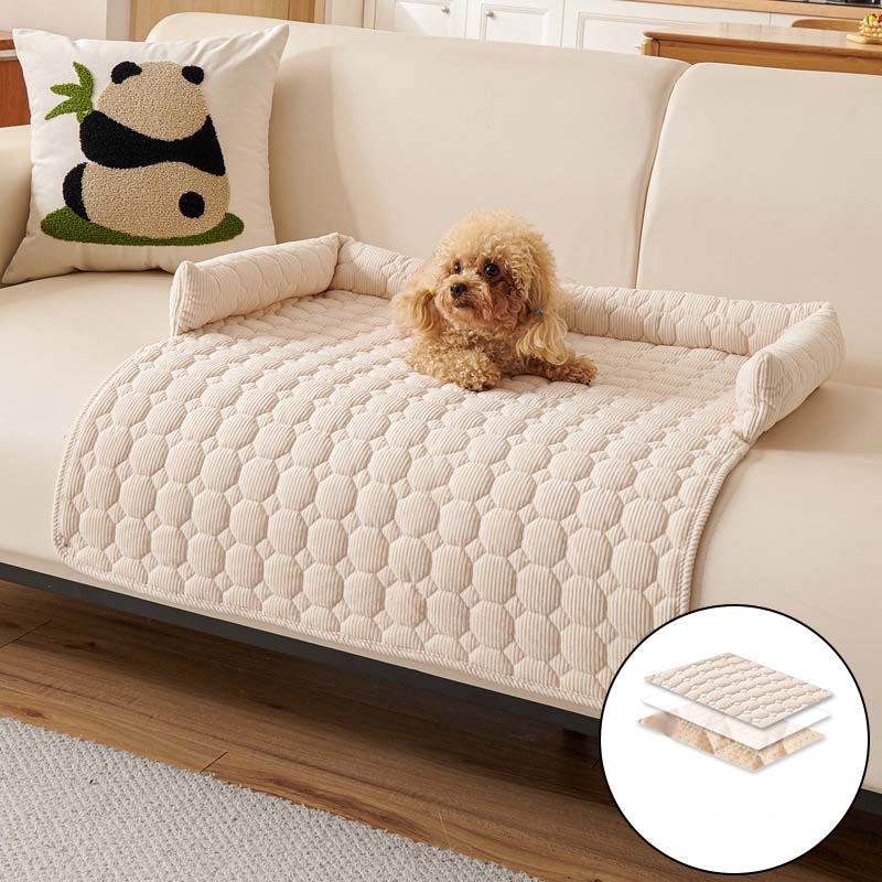 Cozy Bolstered Pet Couch Protector