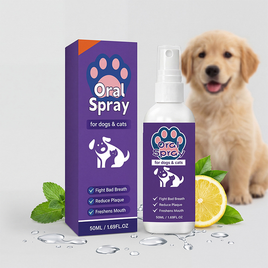 Pet Breath Freshener Oral Spray for Dogs & Cats| 🎁Special Offer-Buy 3 Gert 1 Free