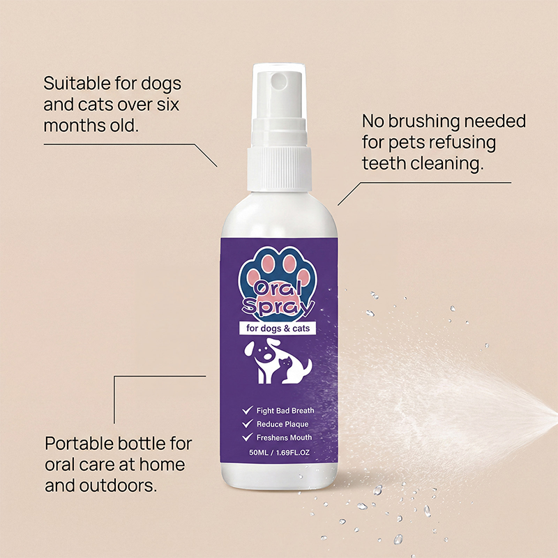 Pet Breath Freshener Oral Spray for Dogs & Cats| 🎁Special Offer-Buy 3 Gert 1 Free