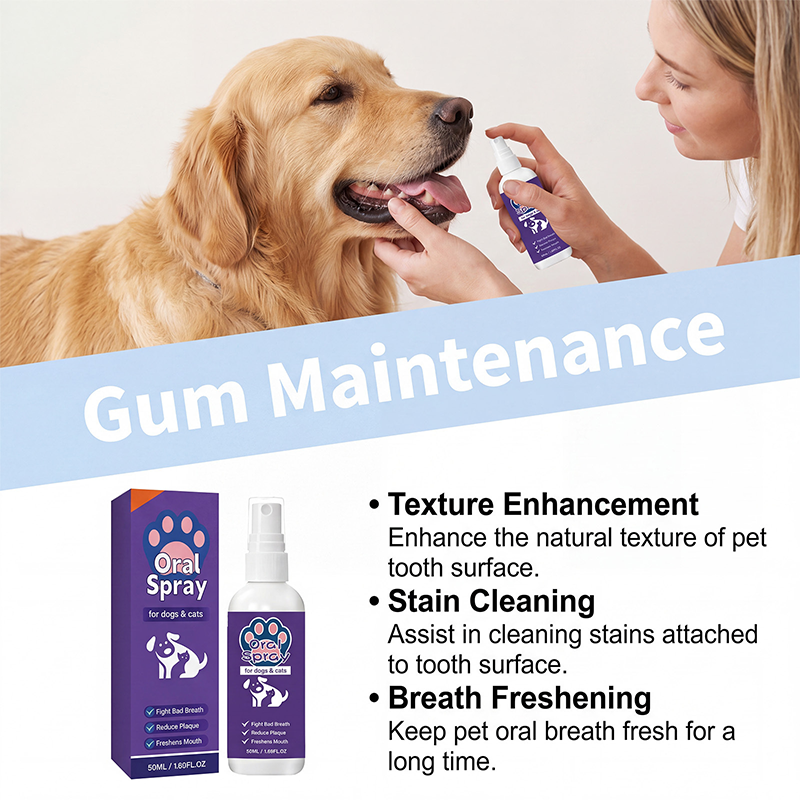 Pet Breath Freshener Oral Spray for Dogs & Cats| 🎁Special Offer-Buy 3 Gert 1 Free