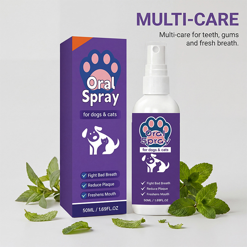 Pet Breath Freshener Oral Spray for Dogs & Cats| 🎁Special Offer-Buy 3 Gert 1 Free