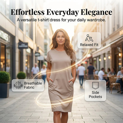 🔥Summer Sale-57% OFF💐Women's Casual Short Sleeve T-Shirt Dress