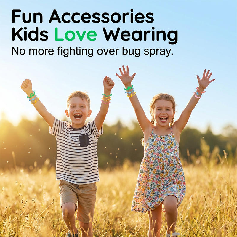 🔥Buy 2 Get 1 Free| 🎗Fun-Shaped Plant-Based Mosquito Repellent Bracelets|🛡Summer Care Plan for the Little One