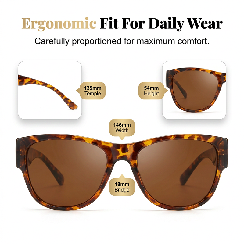 👓 50% OFF! Attention, glasses wearers: these oversized sunglasses slide right over your own glasses and make you look like a movie star—no expensive clip-ons, no fiddling with lenses!