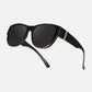 👓 50% OFF! Attention, glasses wearers: these oversized sunglasses slide right over your own glasses and make you look like a movie star—no expensive clip-ons, no fiddling with lenses!