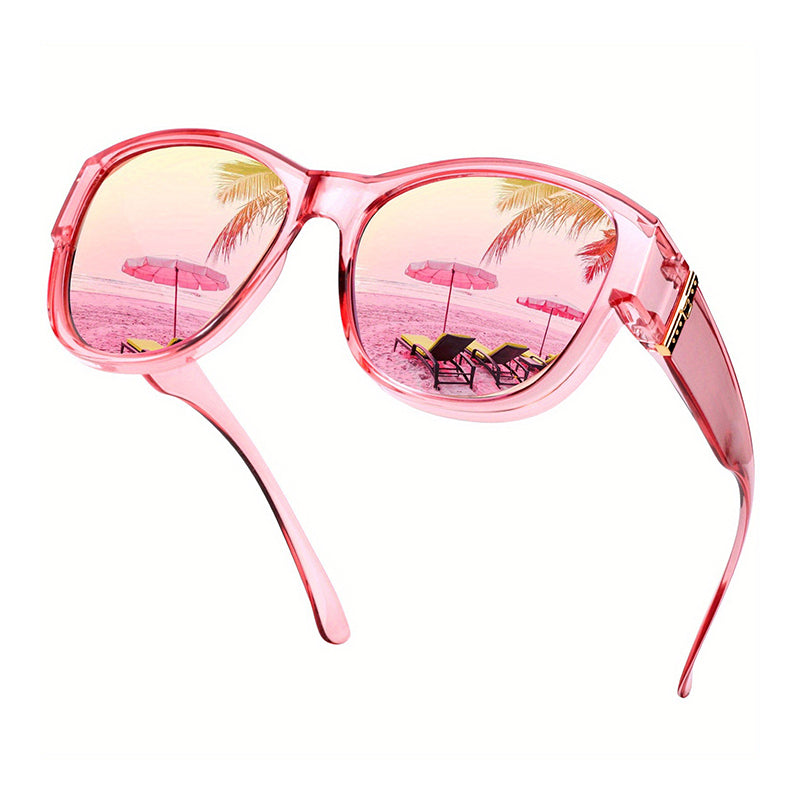 👓 50% OFF! Attention, glasses wearers: these oversized sunglasses slide right over your own glasses and make you look like a movie star—no expensive clip-ons, no fiddling with lenses!