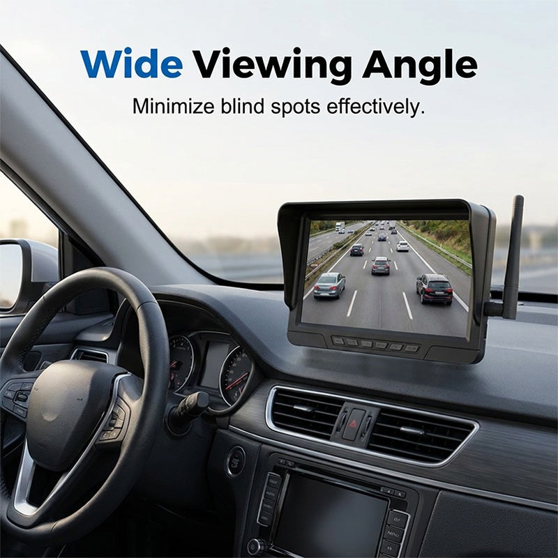 ⏳🔥LIMITED-TIME 50% OFF! ⏰Wireless Solar-Powered Backup Camera System