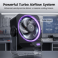 Portable Desk & Wall Fan with LED Display
