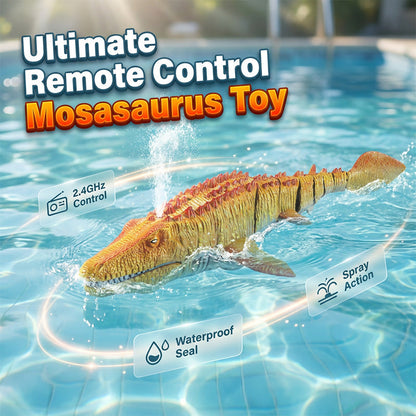 【Free Shipping】2.4G RC Mosasaurus Swimming Toy with Spray